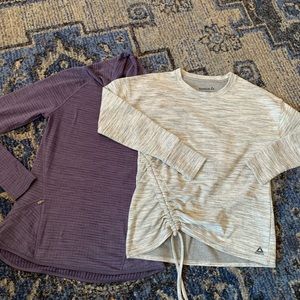 3/$20 Reebok Champion lot bundle of women’s athletic sweatshirts long sleeve